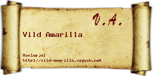 Vild Amarilla névjegykártya